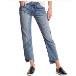 Current Elliot Step Hem Straight Leg Jeans 26